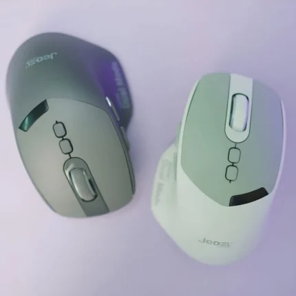 Jedel WD155 7D dual‑mode wireless rechargeable mouse with LED lighting