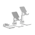 plastic foldable mobile stand adjustable desktop phone holder