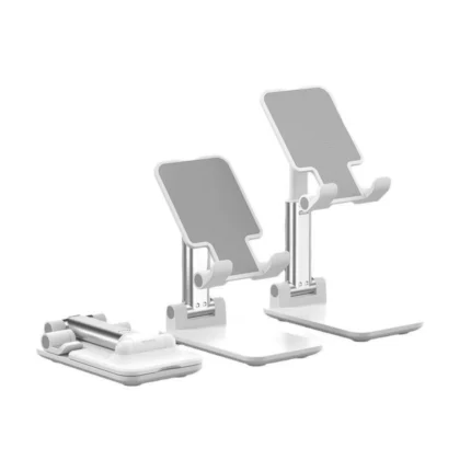 plastic foldable mobile stand adjustable desktop phone holder