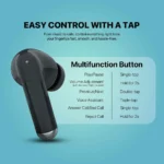 Fantech Wave TW15 earbuds Bluetooth 5.4 wireless earbuds black