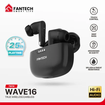Fantech Wave TW16 earbuds Bluetooth 5.4 13mm driver wireless earbuds