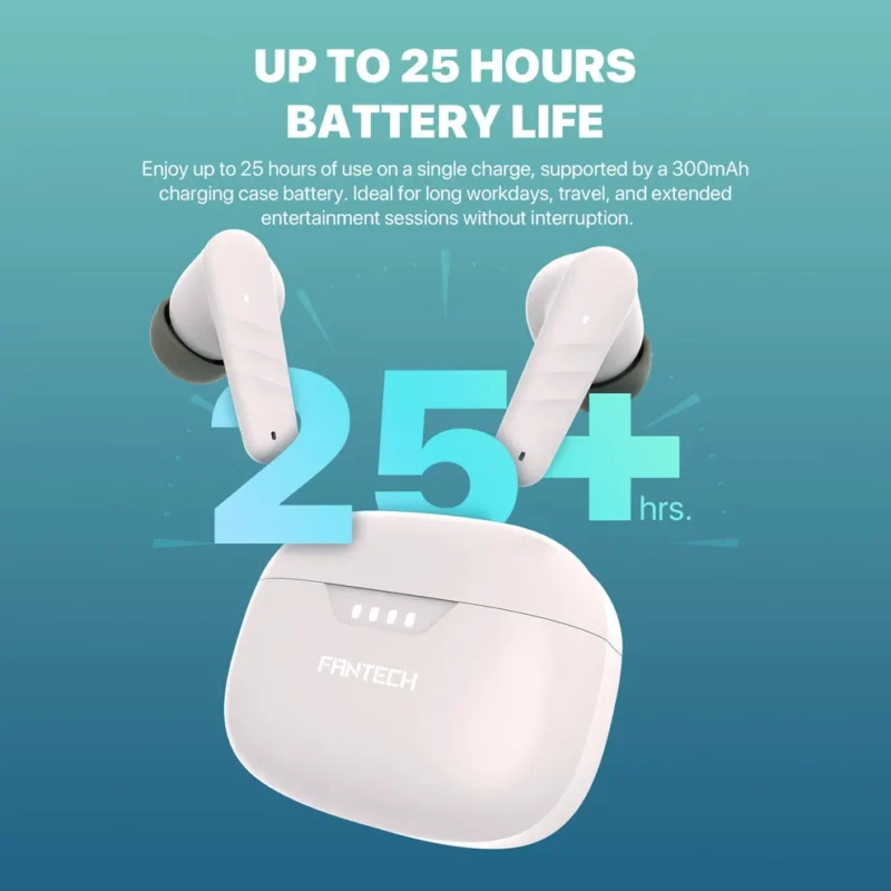 Fantech Wave TW16 earbuds Bluetooth 5.4 13mm driver wireless earbuds