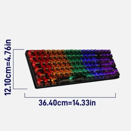 Jedel KL122 RGB transparent mechanical keyboard 100 keys wired