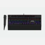 Jedel KL122 transparent RGB mechanical keyboard 100 keys wired