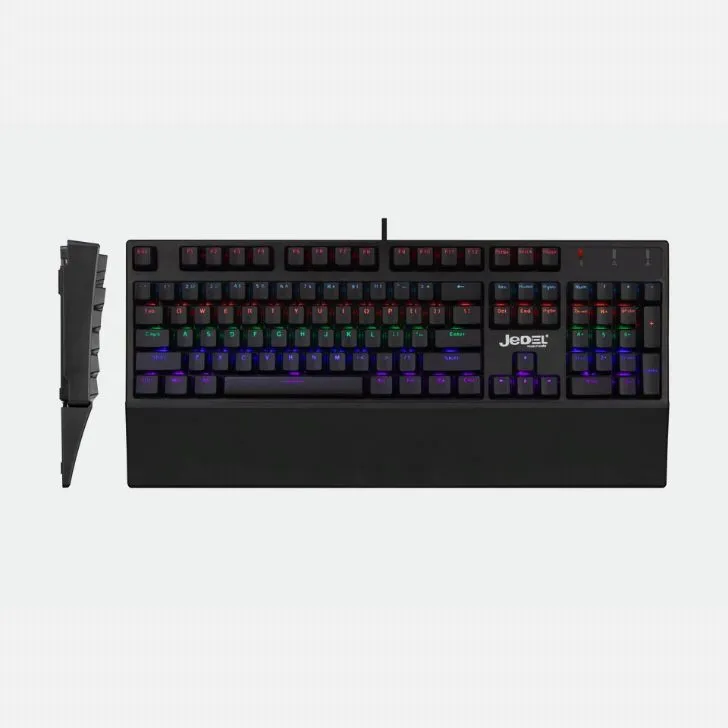 Jedel KL122 Transparent RGB Mechanical Keyboard Black Jedel KL122 transparent RGB mechanical keyboard 100 keys wired