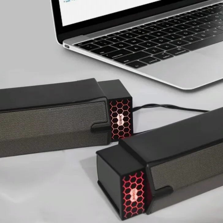 Jedel S562 USB RGB wired soundbar stereo 2.0 channel