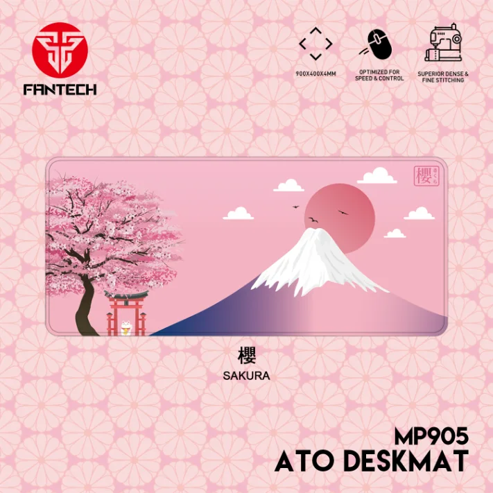 Fantech MP905 Sakura Pink XL Gaming Mouse Pad Fantech MP905 Sakura extended gaming mouse pad 900x400mm pink