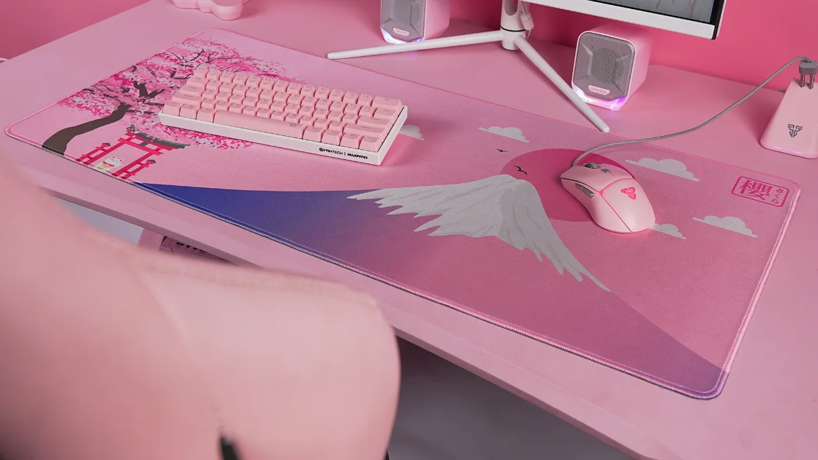 Fantech MP905 Sakura extended gaming mouse pad 900x400mm pink