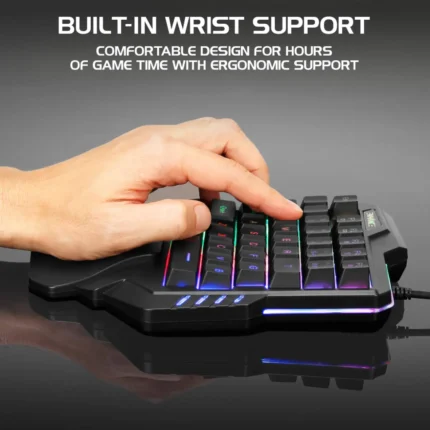 Single handed RGB gaming keyboard 35 keys one hand gaming keypad