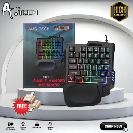 Single handed RGB gaming keyboard 35 keys one hand gaming keypad