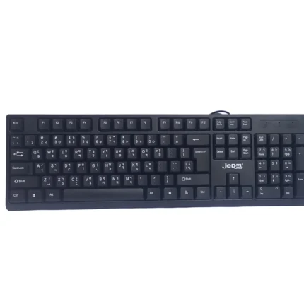 Jedel K29 Wired Keyboard Full Size 104 Key USB Keyboard with Bangla Layout