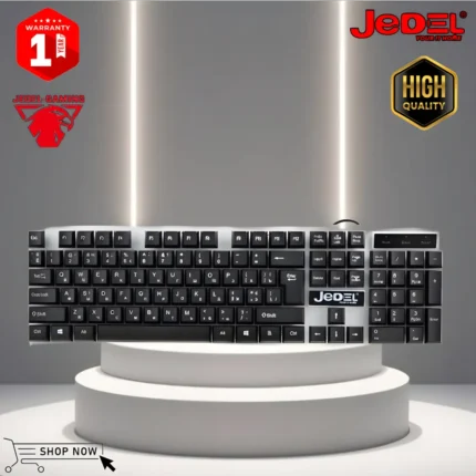 Jedel K500 RGB gaming keyboard with rainbow backlight