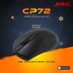JEDEL CP72 wired USB optical mouse black 1000 DPI computer mouse