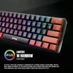 JEDEL KL69 61 keys mechanical RGB gaming keyboard with Type C cable