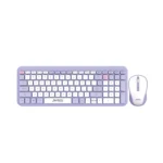 Jedel WS739 dual mode wireless keyboard and mouse combo with slim chocolate keys