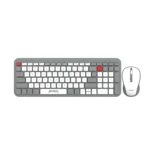 Jedel WS739 dual mode wireless keyboard and mouse combo with slim chocolate keys