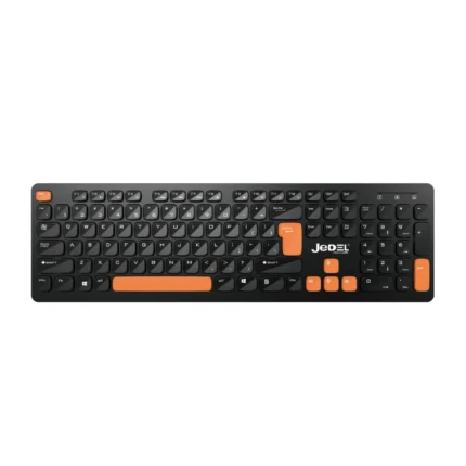 Jedel WS750 wireless keyboard and mouse combo with slim chocolate keys