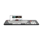 Jedel K37 slim wired USB keyboard with 100 keys and phone holder