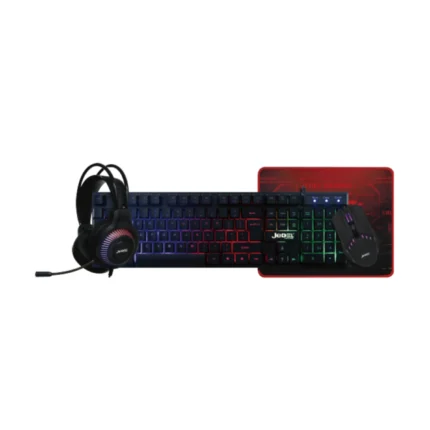 Jedel CP-09 4‑in‑1 RGB gaming keyboard mouse headset and mousepad combo