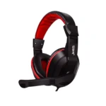 Jedel GH112 wired gaming headset with microphone black and red