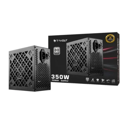 T-Wolf ATX 350W Power Supply with Cable 120mm Fan PSU