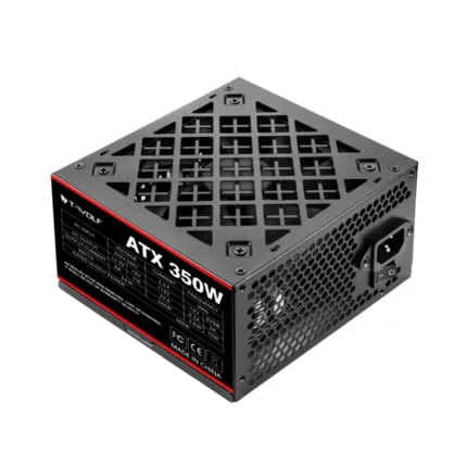 T-Wolf ATX 350W Power Supply with Cable 120mm Fan PSU