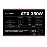 T-Wolf ATX 350W Power Supply with Cable 120mm Fan PSU