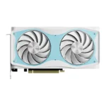 Manli Polar Fox RTX 5060 Ti OC White 16GB GDDR7 Twin Fan GPU with RGB and HDMI DisplayPort