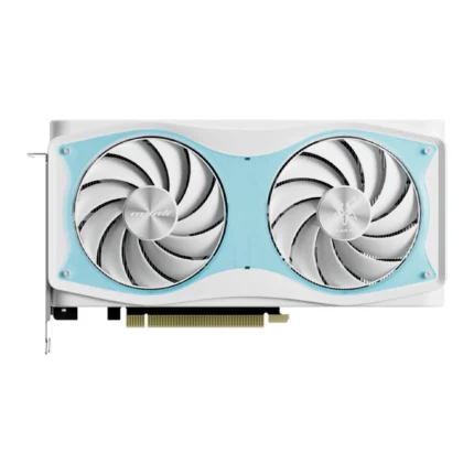 Manli Polar Fox RTX 5060 Ti OC White 16GB GDDR7 Twin Fan GPU with RGB and HDMI DisplayPort