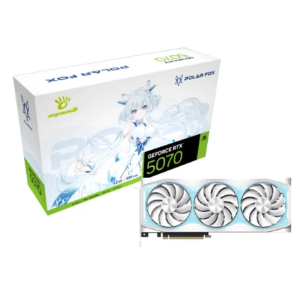 Manli Polar Fox V2 RTX 5070 OC 12GB GDDR7 Triple Fan Graphics Card